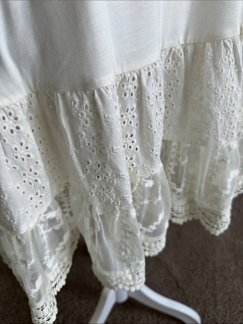 Matilda Jane Cream Lace-Trim Slip Dress - Picture 8 of 10